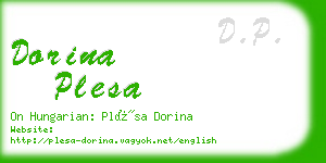 dorina plesa business card